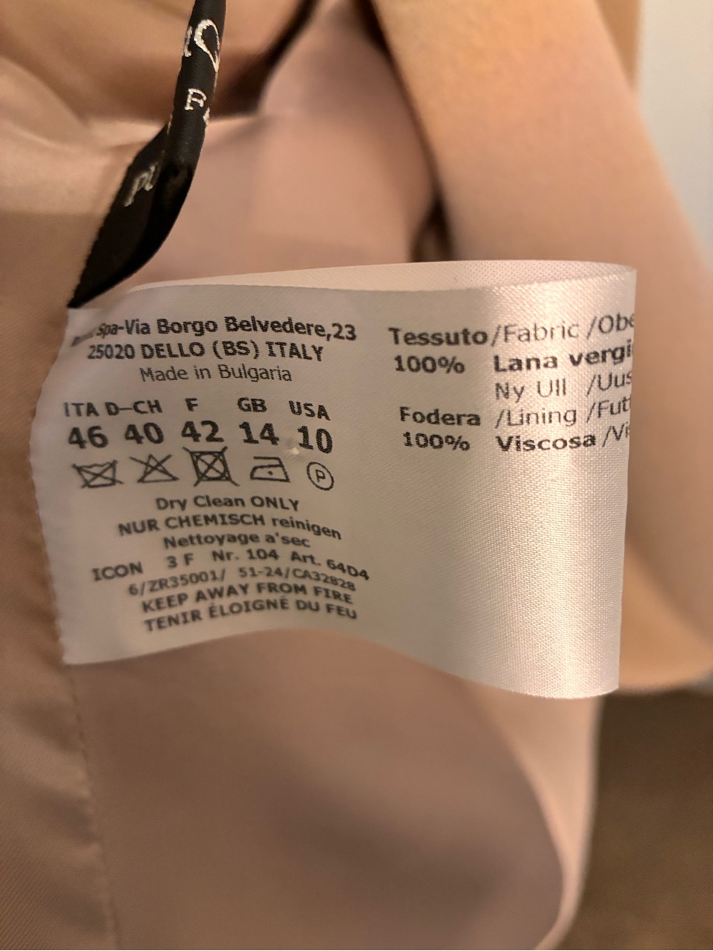 Oversized Double Breasted Winter Coat Cinzia Rocca - Picture 4 of 5